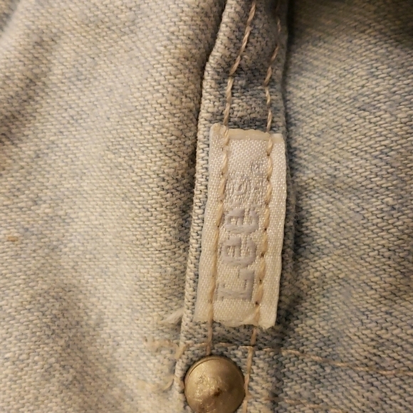 VINTAGE Lee Ribcage High Waist Denim Shorts 23" Waist Light Wash 10" inseam - Picture 15 of 15